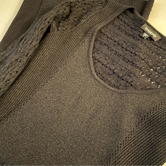 BEBE | SPARKLY CROCHET- KNIT DRESS | SIZE SMALL - Picture 4 of 7